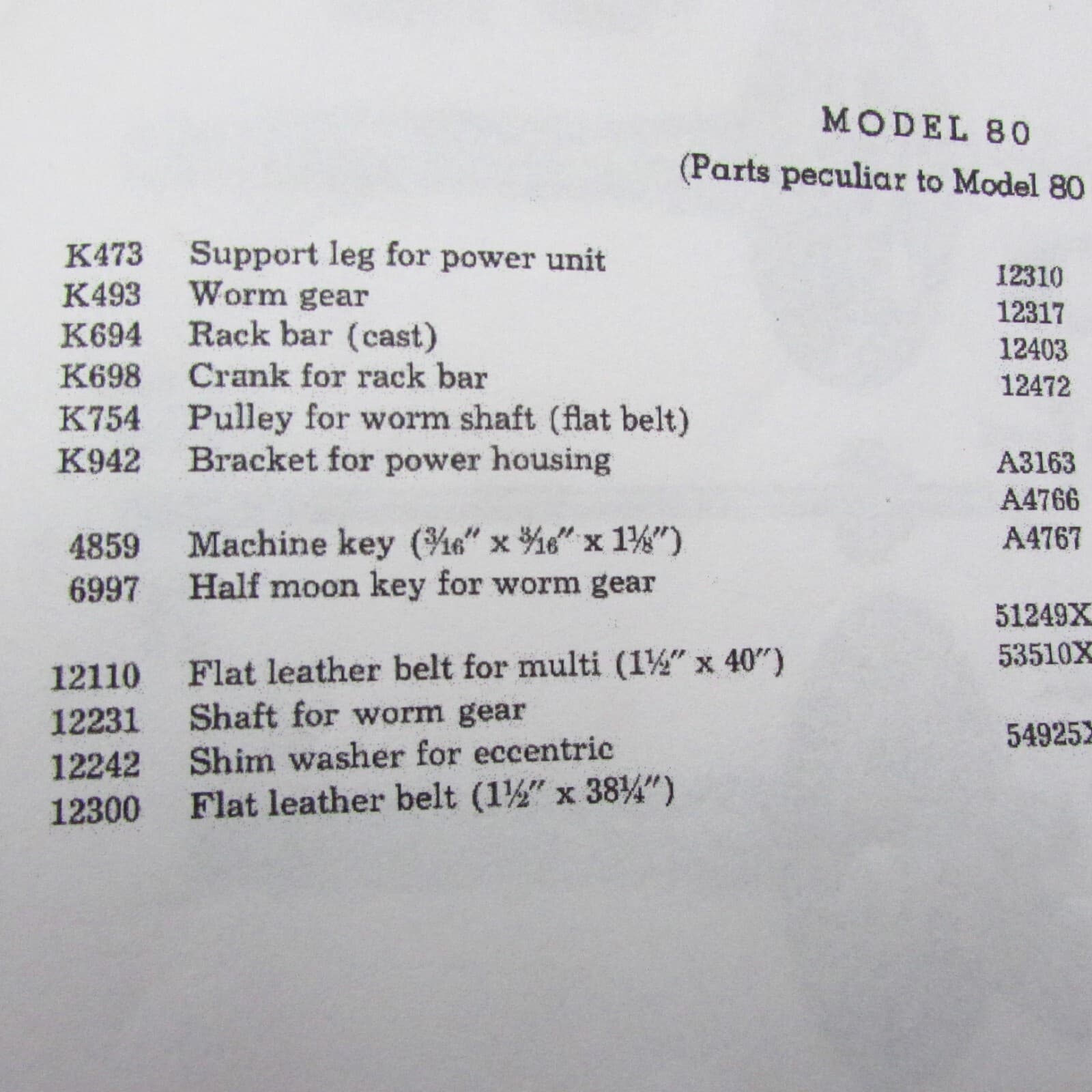 Vintage NOS Maytag Wringer Washer K493 Worm Gear, Model 80 Power Unit. 4