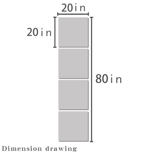 4 Pack Acrylic Mirrors for Wall,20 x 20 Inch Self Adhesive 20"X20"-4Pcs 3