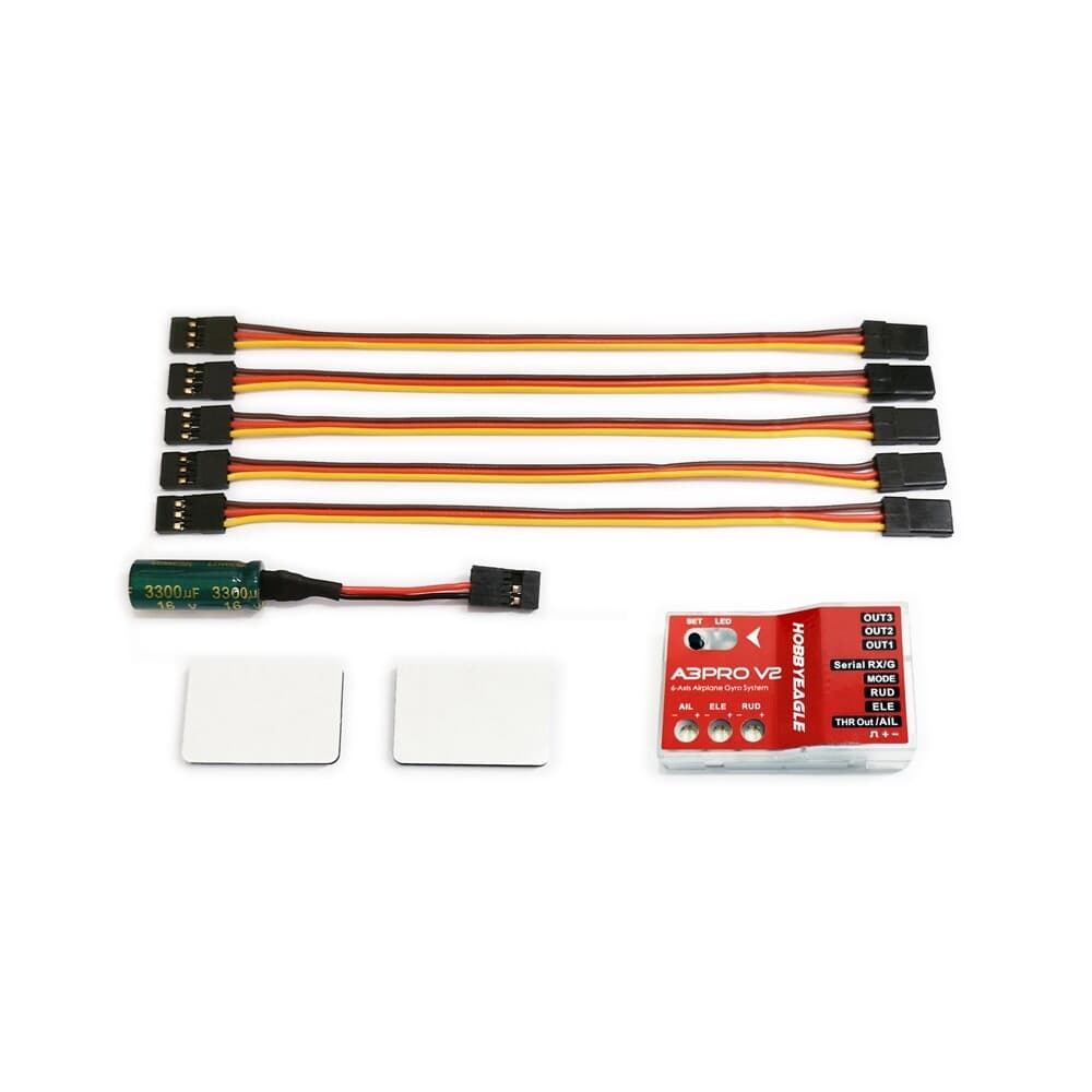 Hobby Eagle A3 Pro V2 RC Airplane Stabilization Gyro w/One-Click Auto-Recovery