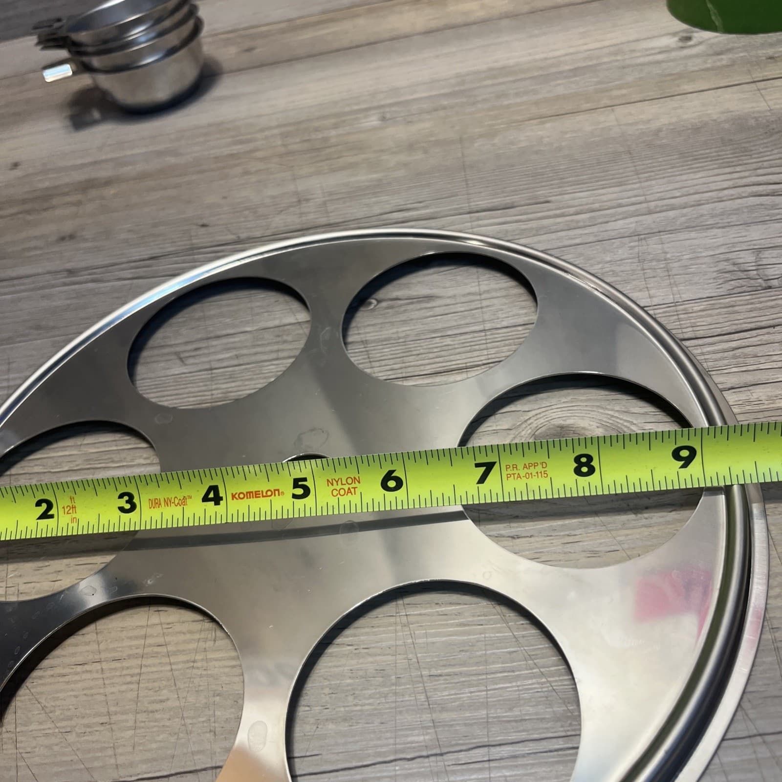 Stainless Steel Egg Poacher Tray/Insert For 9-1/2" Diameter Pan Or Pot W/6 Cups 5