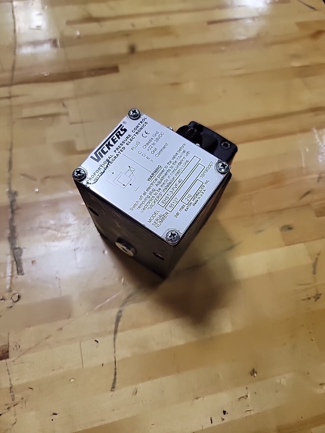 EATON-VICKERS EHST-3-FVF-40 Pressure Relief Valve, Used, Free Shipping 3