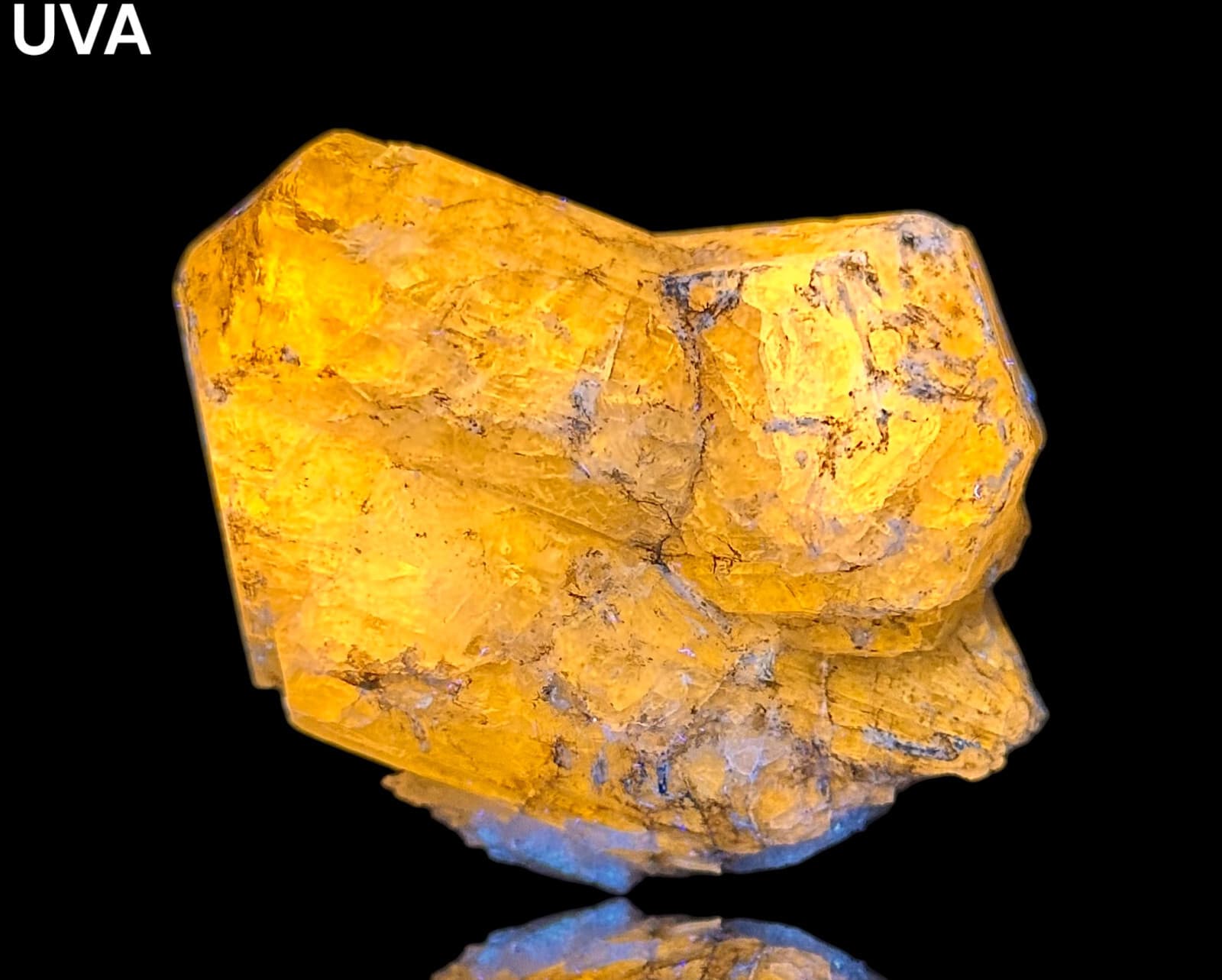 418 Ct. Fluorescent Full Terminated Wernerite Scapolite Huge Twin Crystal @Afg 2