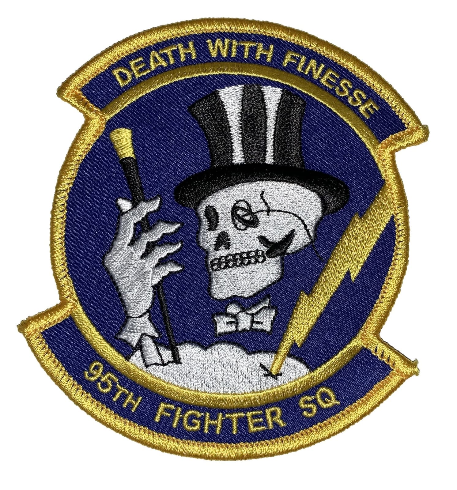 95th Fighter Squadron Death With Finesse Patch – Hook and Loop