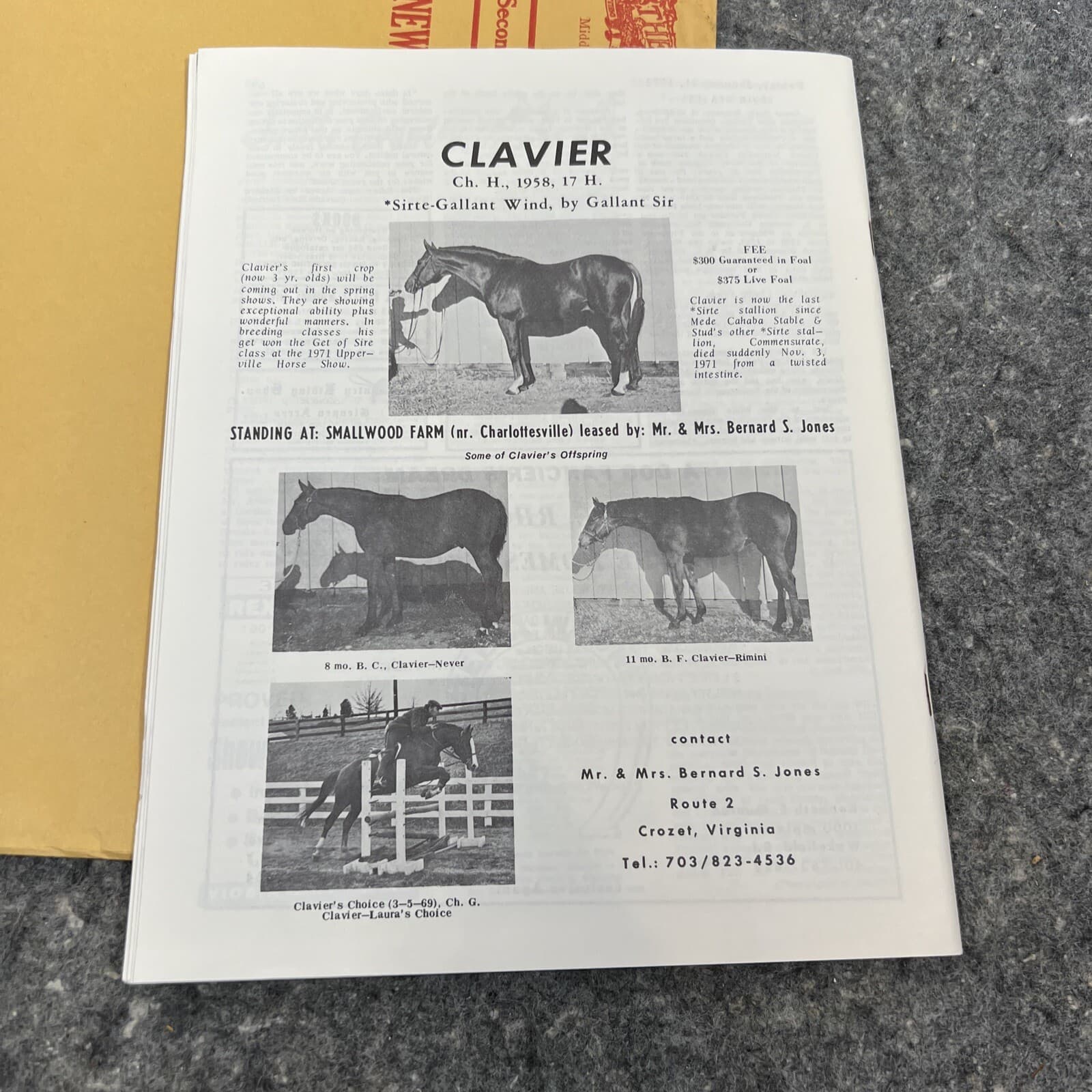 Jan, 21 1972 The Chronicle of the Horse -"American Eclipse.." Vol XXXV #23 2