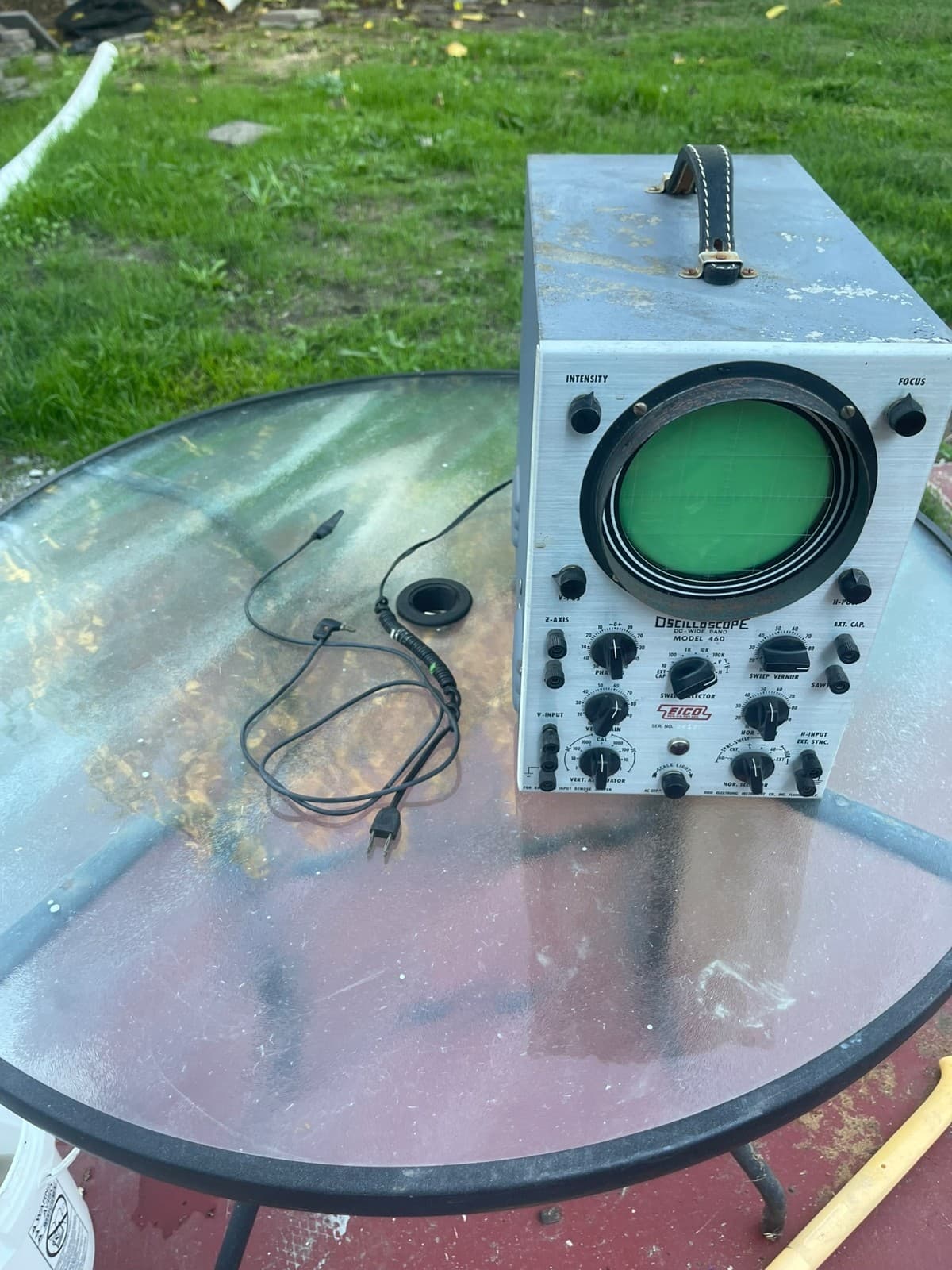 EICO Model 460 Oscilloscope DC Wide Band - Tested & Working-- Video 2