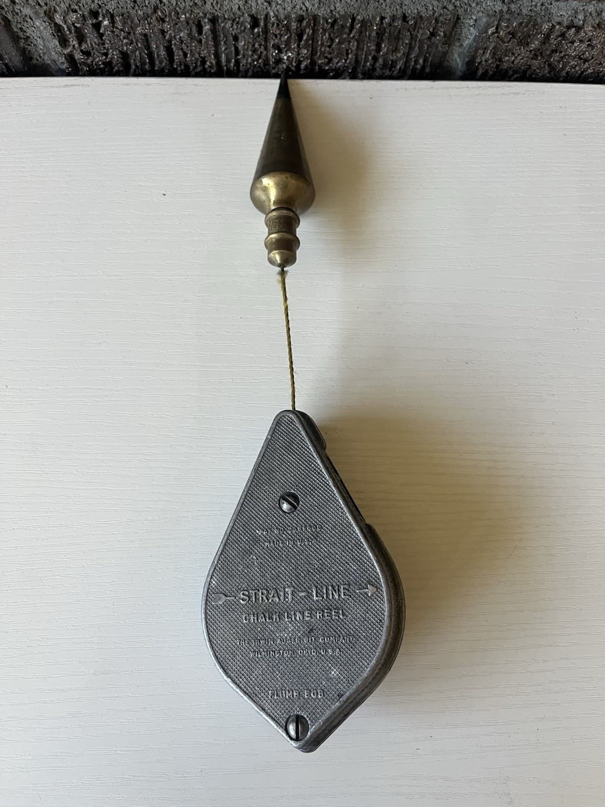 Vintage Irwin Straight-line Chauk, Brass Plumb Bob 2