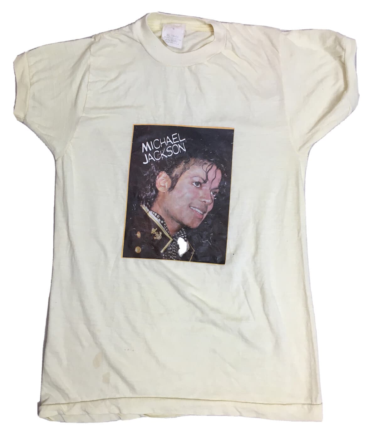 Vintage '80s Michael Jackson Single Stitch Screen printed T-Shirt Sz kids XL