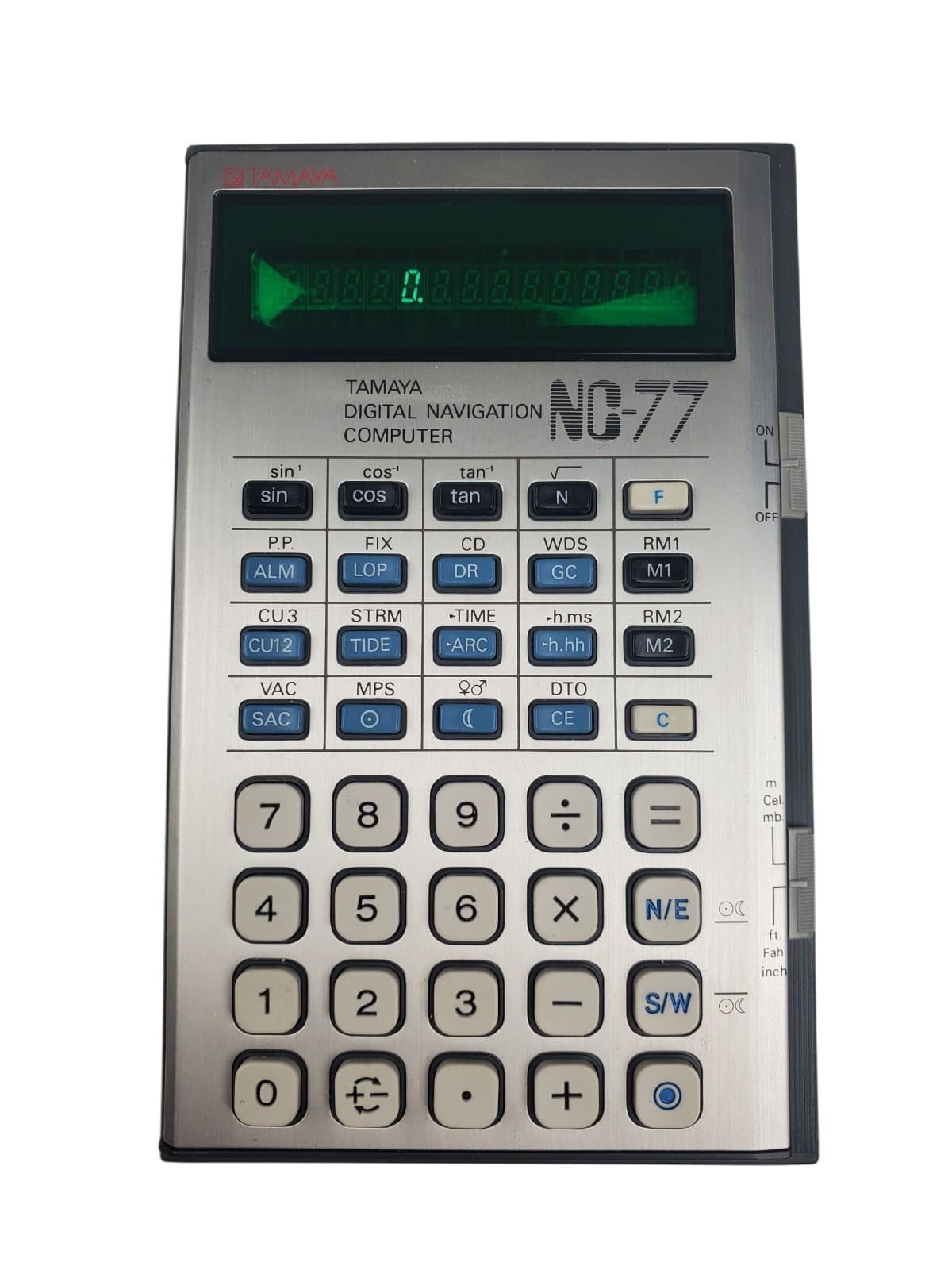 Tamaya Calculator NC77 Digital Display Navigation Computer Box with Manual Japan 6