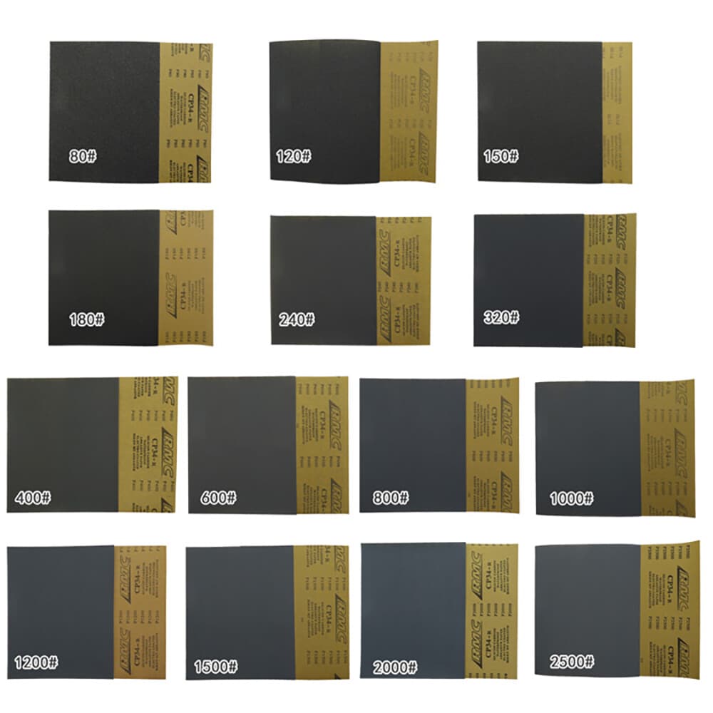 230x280mm Wet and Dry Sand Paper Mixed Assorted Grit 80-2500 Car Paint Sandpaper 6