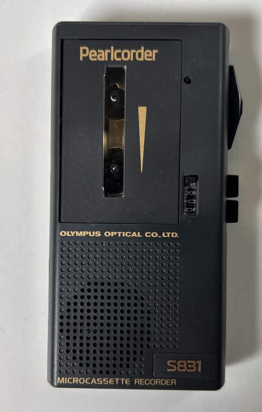 Olympus Pearlcorder S831 Handheld Cassette Transcriber / Recorder Microcassette