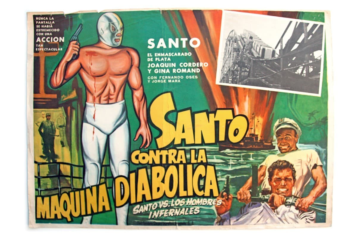 Pair of 1961 "Santo Contra Hombres Infernales" 24x17 Lobby Posters (2), DCA (MX) 6