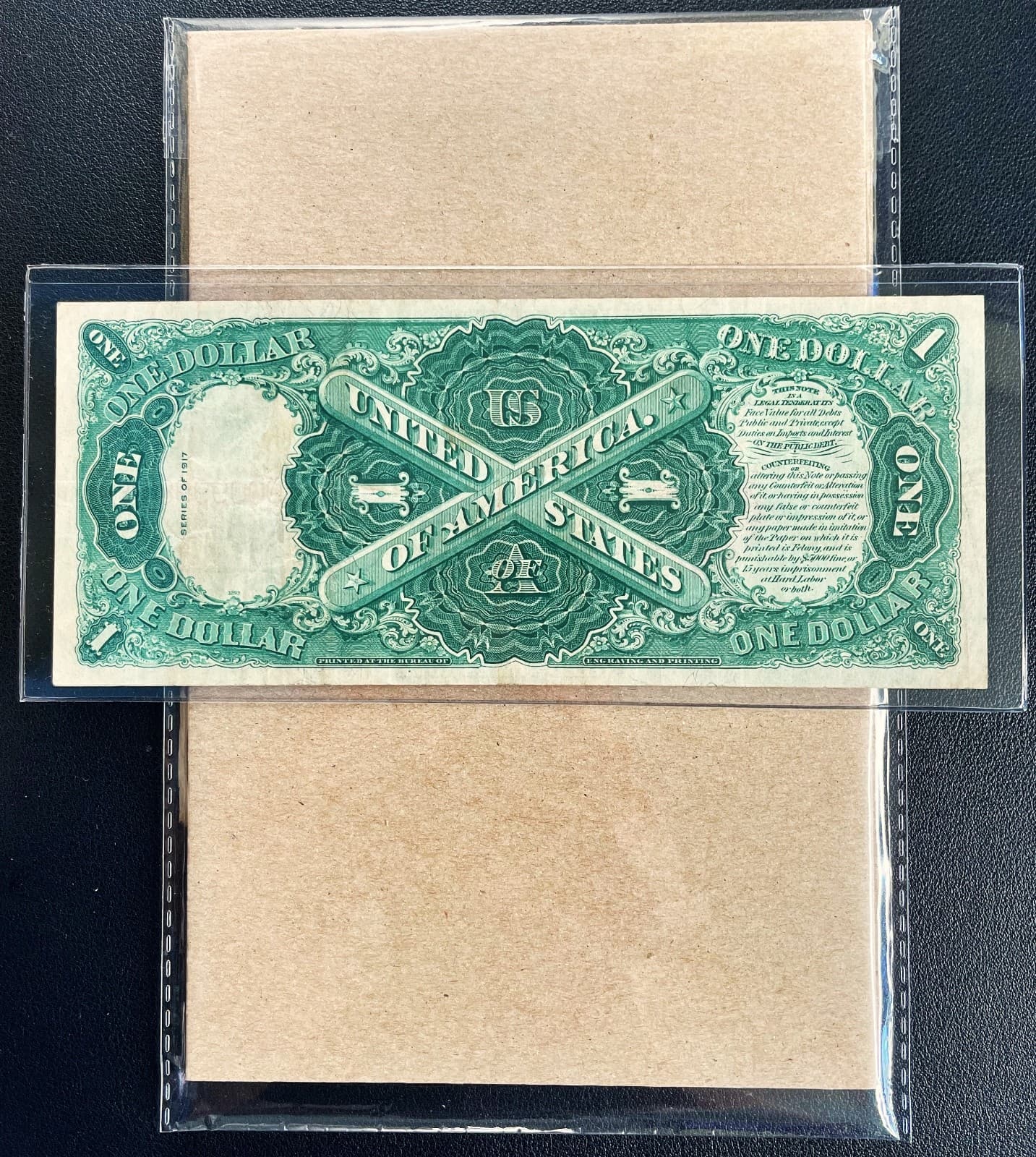 Fr. 37 1917 $1 Legal Tender "SAW HORSE" - VF 2