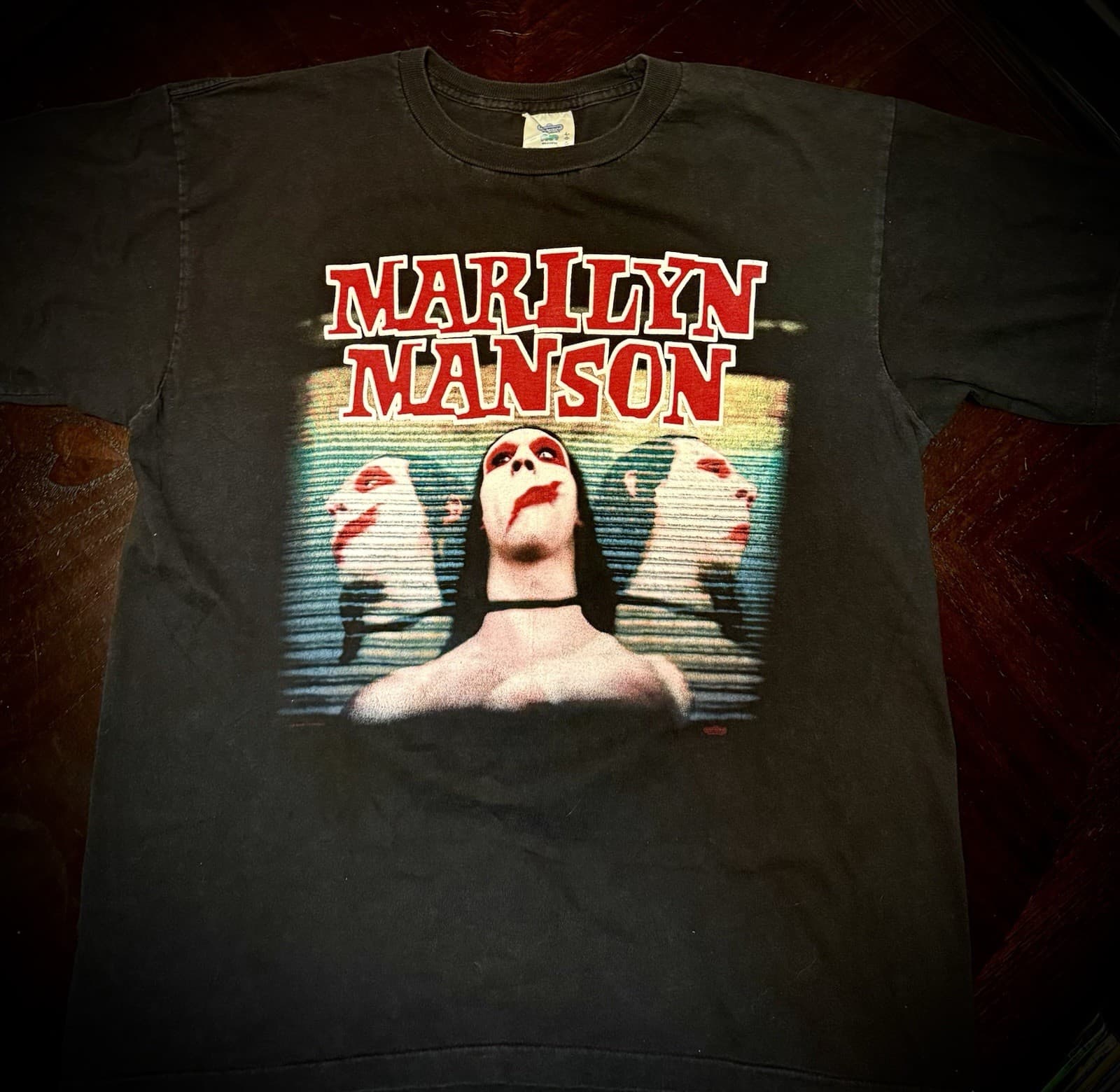 VINTAGE⚡️MARILYN MANSON 🍭 SWEET DREAMS 😴 SHIRT 👚 1996 RARE 💥 SMELLS LIKE 2