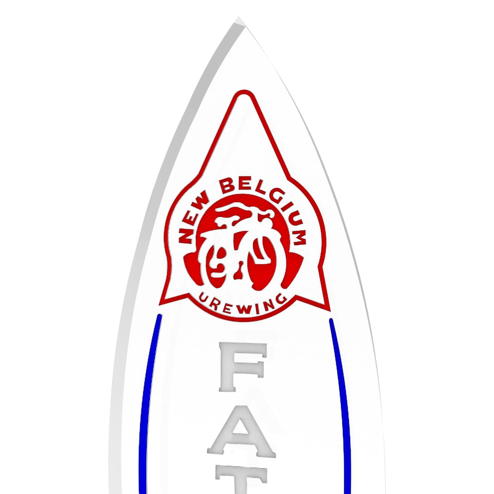 Clear Acrylic Beer Tap Handle Draft Pub Style Compitable with Fat Tire 3