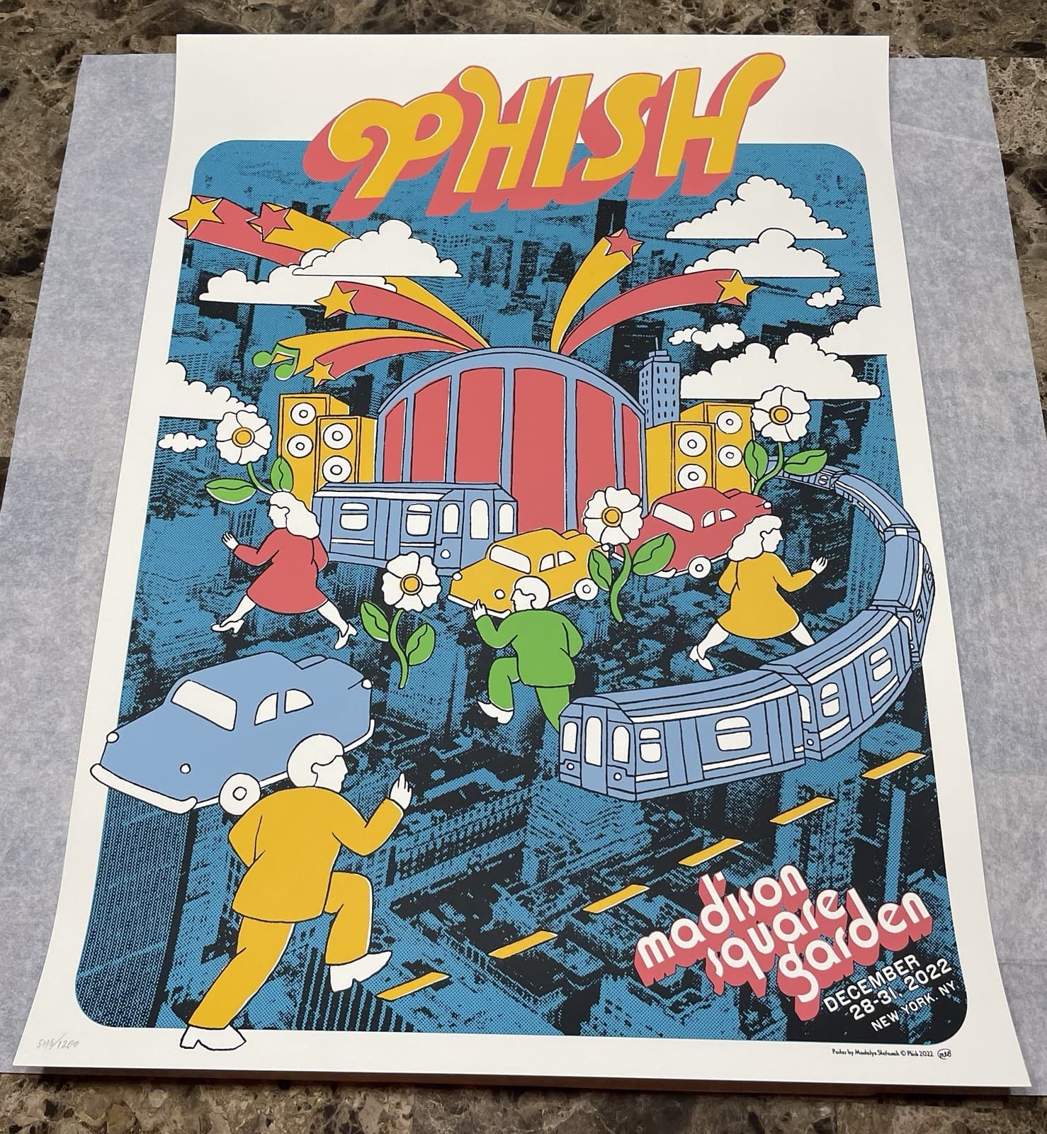 Phish 2022 MSG NYE NYC Stefanak SE 546/1200 M/NM