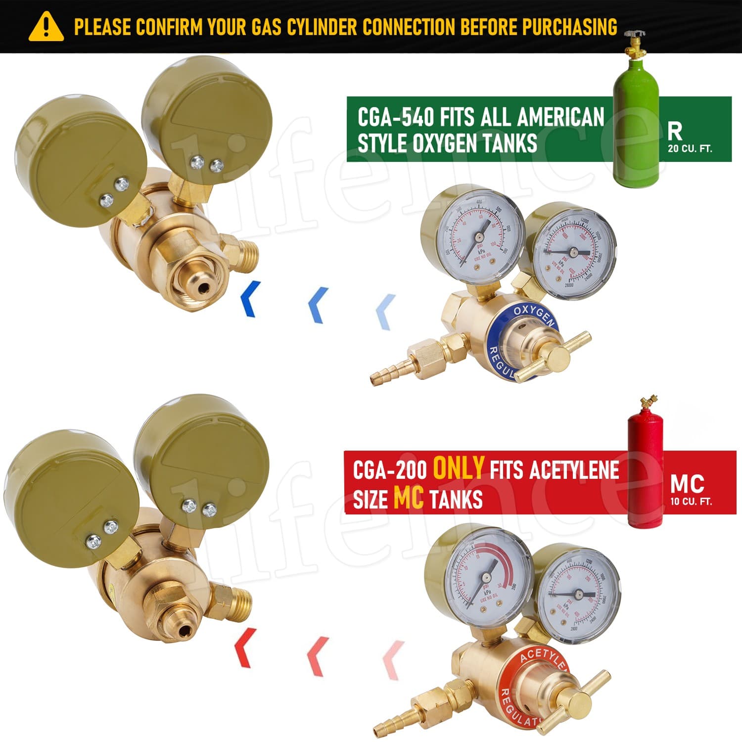 Oxygen Regulator & Acetylene Gas Regulator Victor Welding Cutting Torch Gauge 2