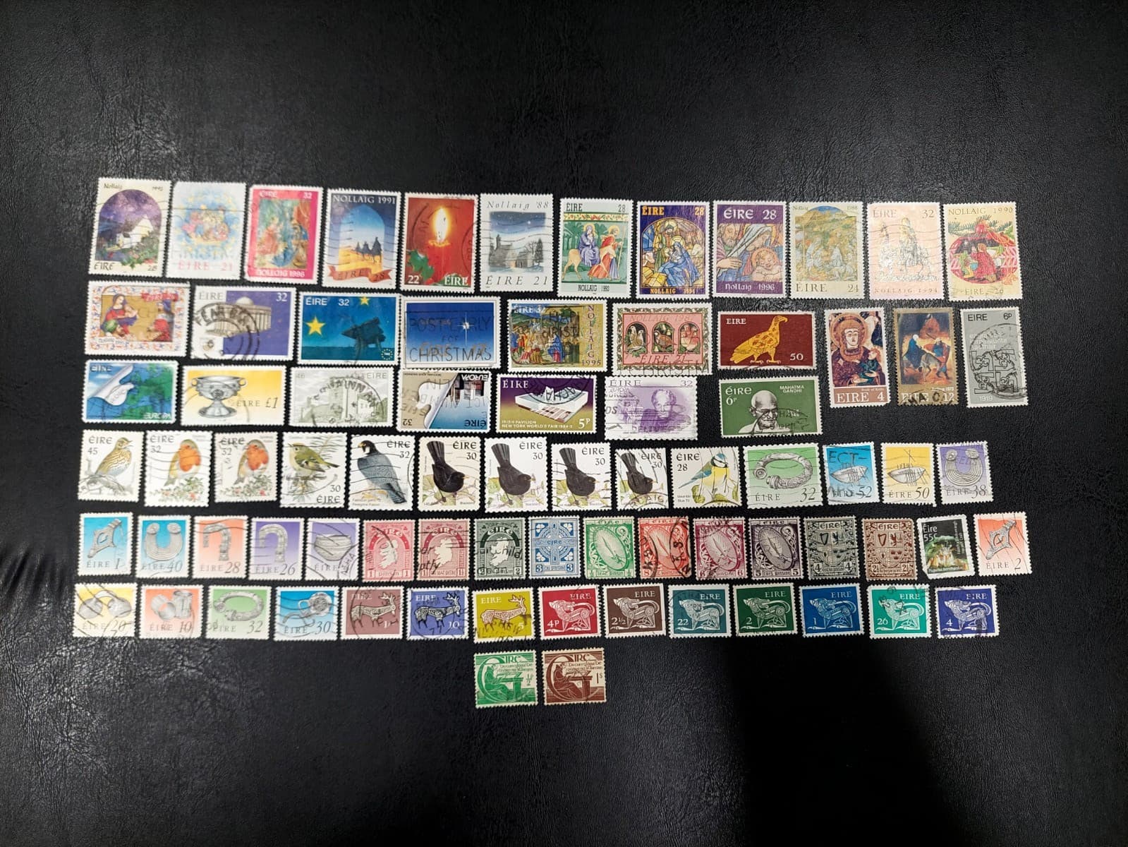 Ireland lot of 75 used postage stamps