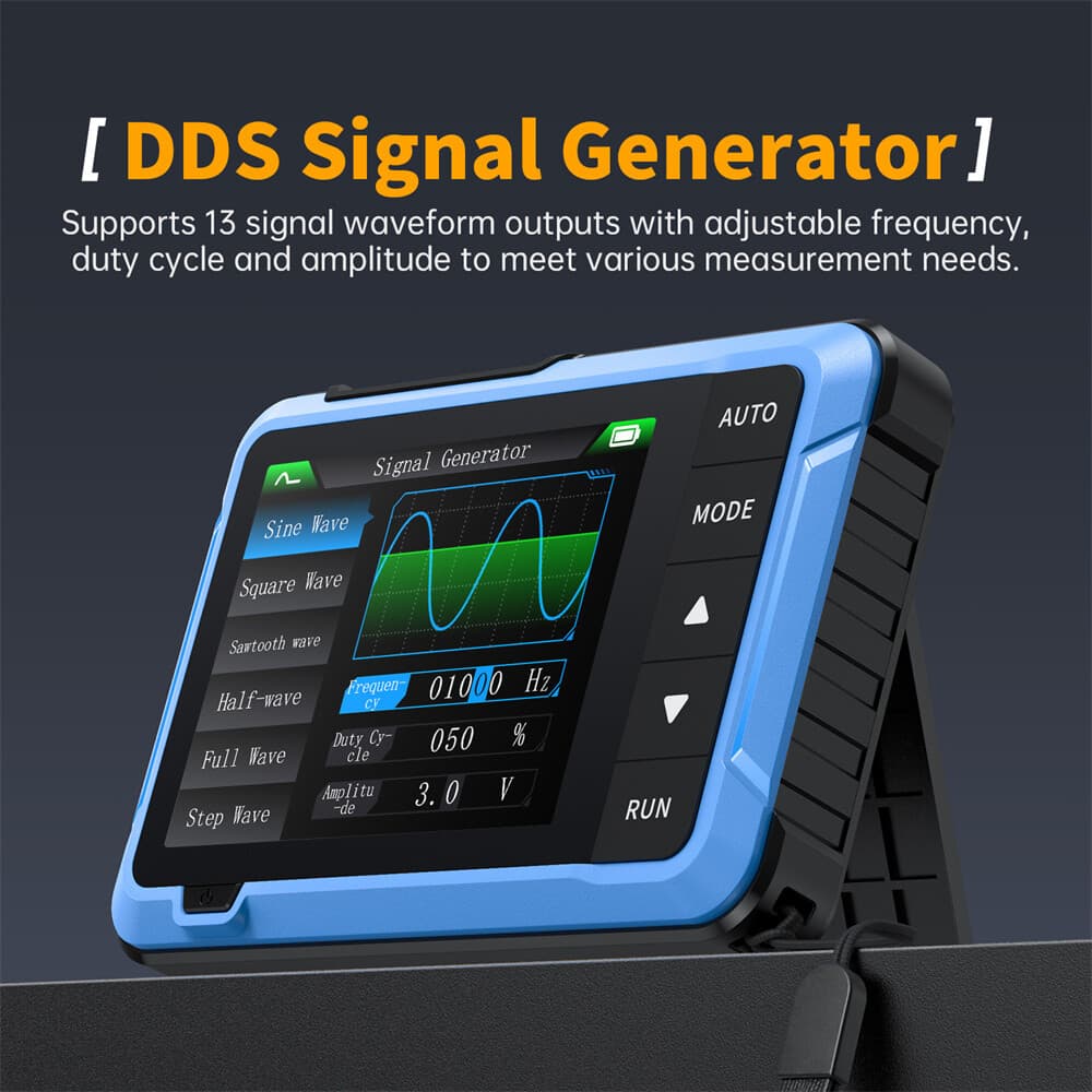 FNIRSI DSO510 2 IN 1 Handheld Digital Oscilloscope Signal Generator 48MS/s 10MHz 5