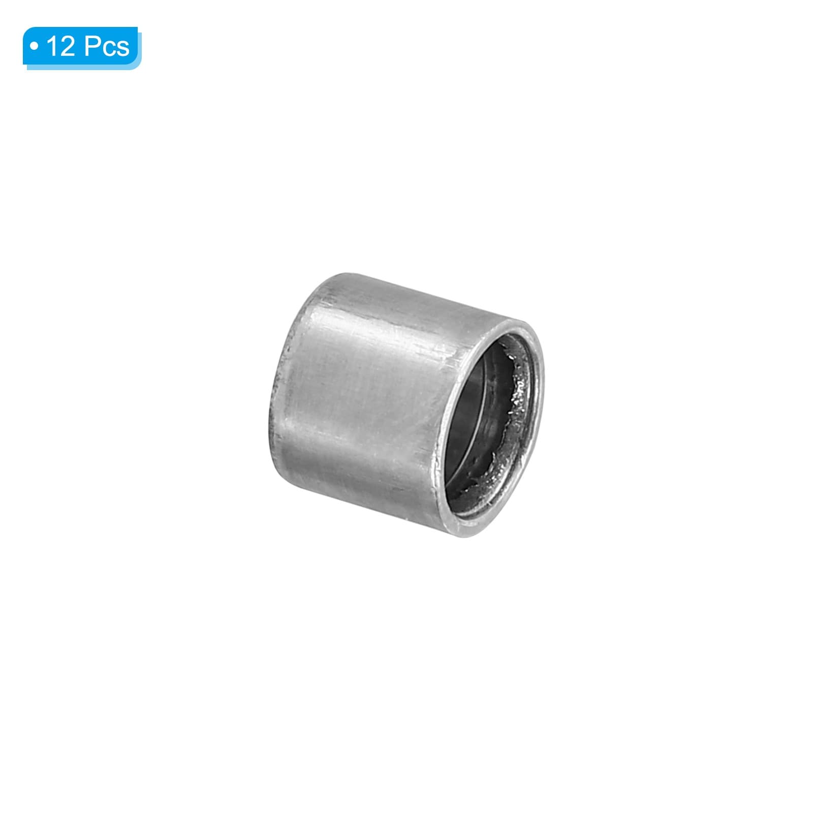 M6 Steel Spacers, 12 Pcs Metal Spacers Steel 6mm ID x 8mm OD x 8mm L 3