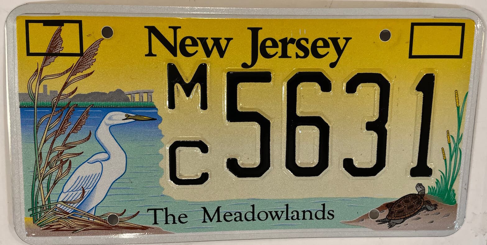 WILDLIFE MEADOWLANDS GREAT EGRET license plate Terrapin Turtle Heron Marshland