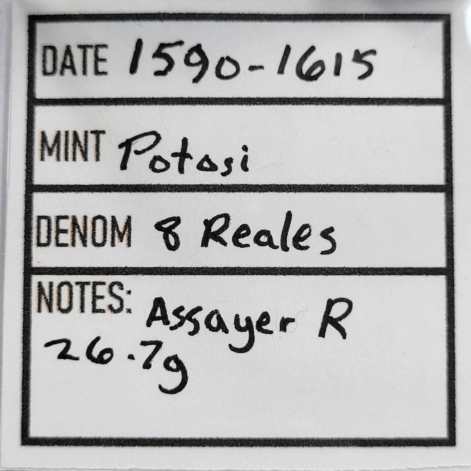 1590-1615 Cob 8 Reales Potosi Bolivia Assayer R Nice Choice AU Scarce *K646 5