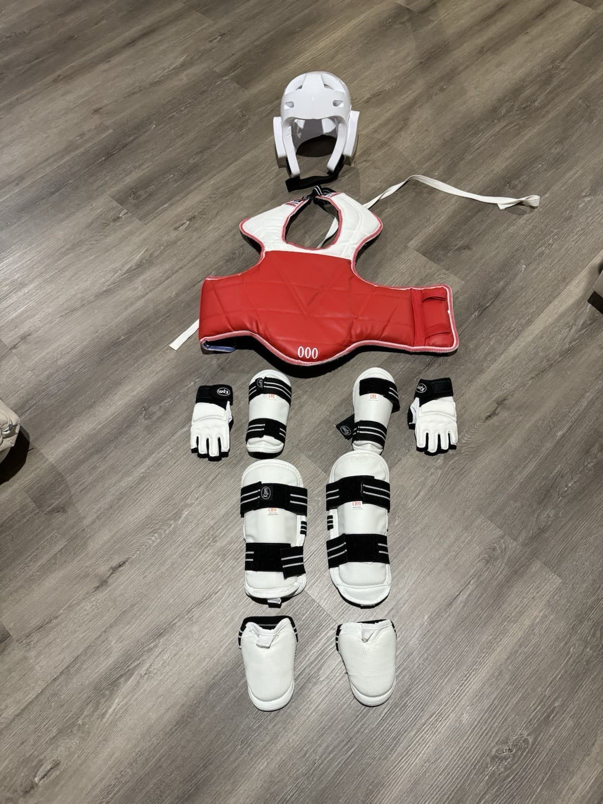 Kids Taekwondo Sparring Gear Set Including 5-6 Years Martial Arts Equipment