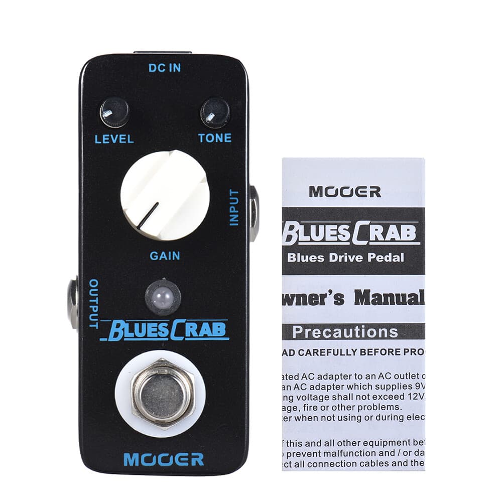 MOOER Blues Crab Overdrive Guitar Effect Pedal Classic Blues Overdrive Pedal 5