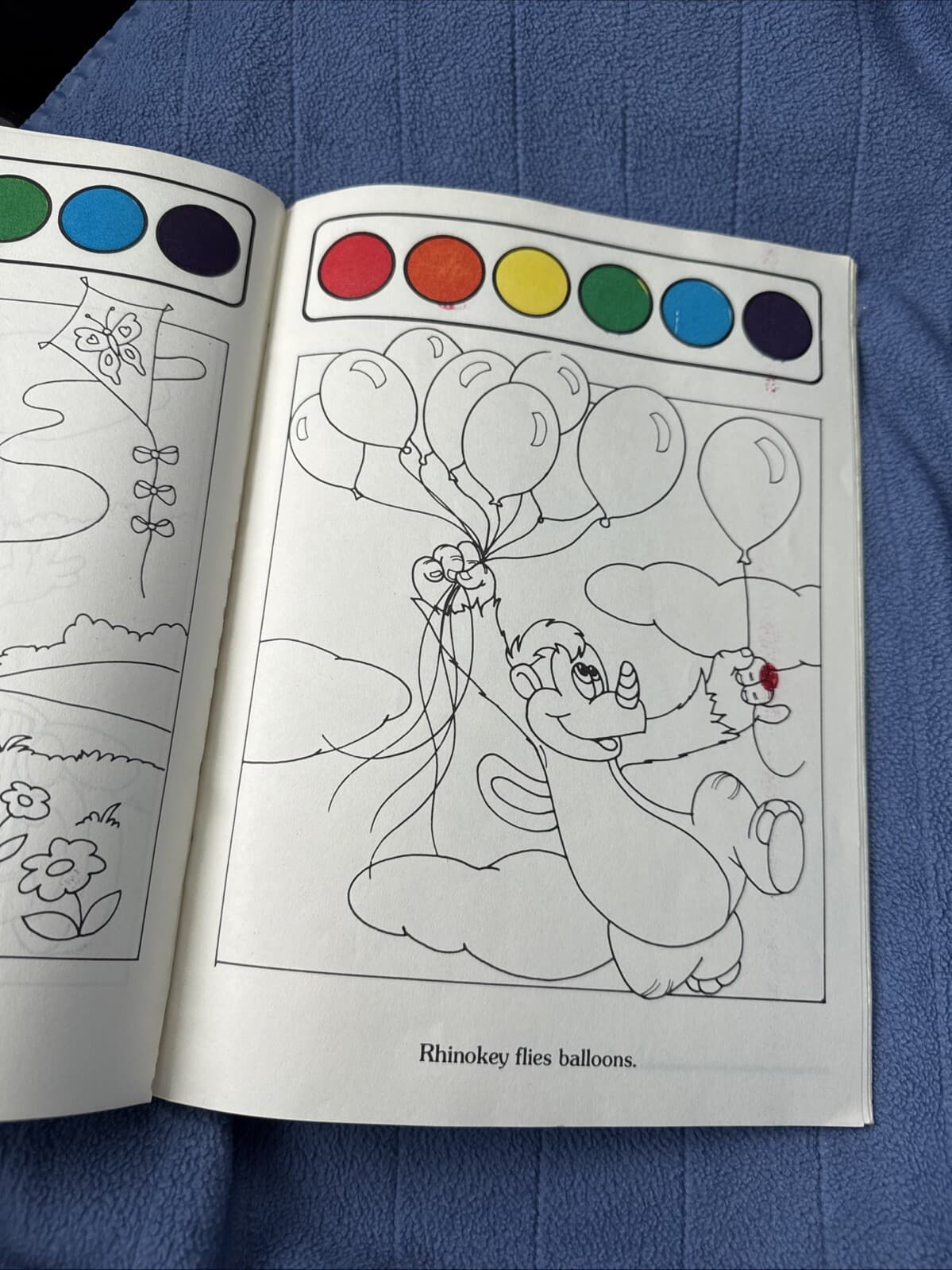 Disney Wuzzles Watercolor Paint Box Activity Book VTG 1986 READ 5