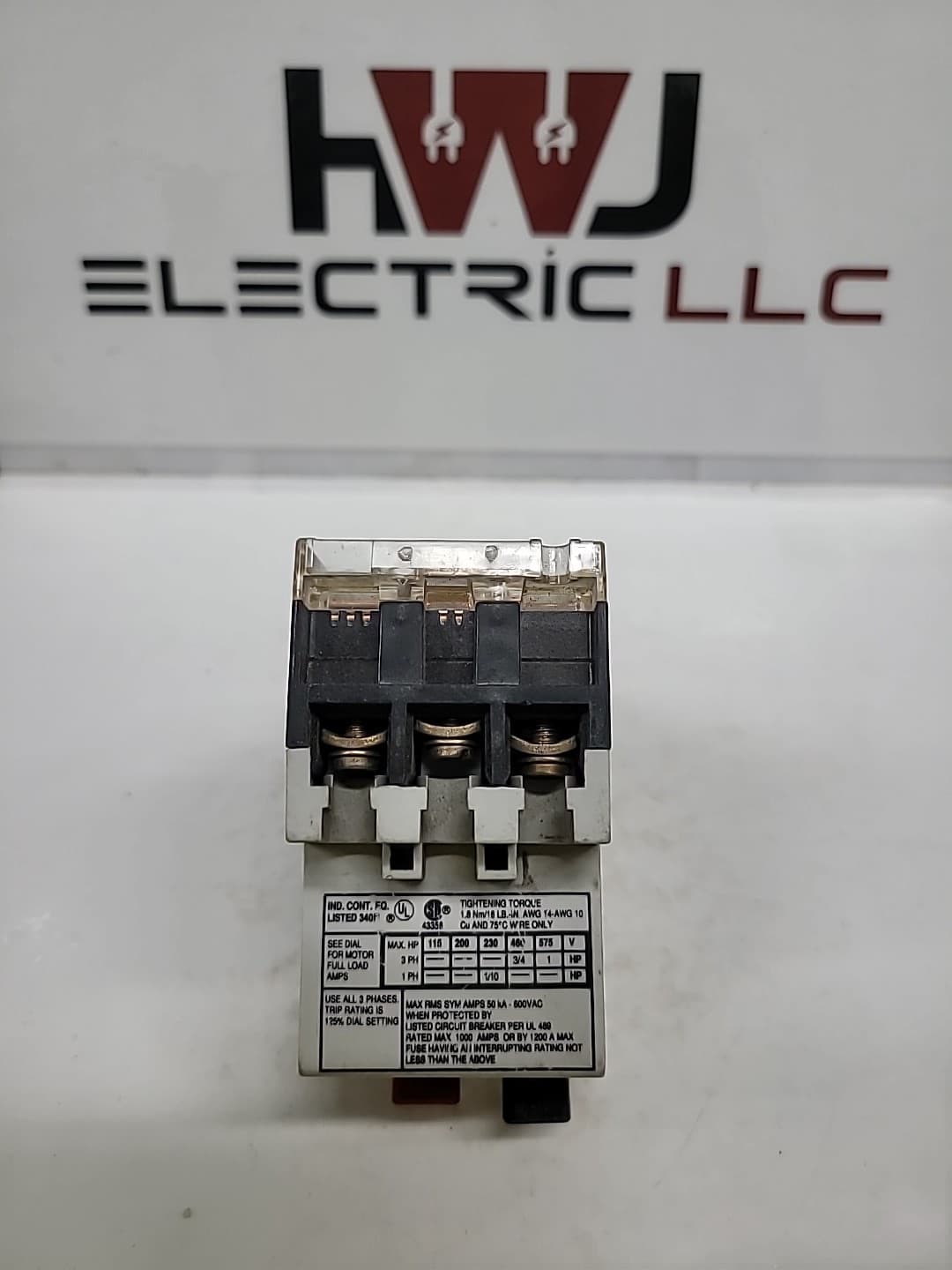 ALLEN BRADLEY 140-MN-0160 Ser B MANUAL MOTOR STARTER  1-1.60A  2