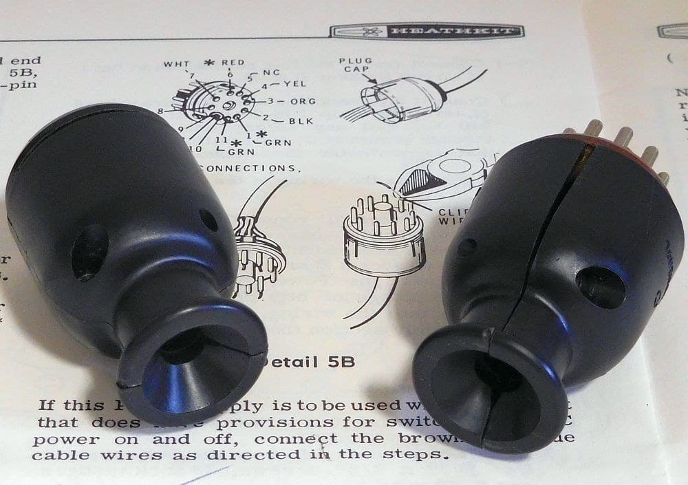 * BRAND NEW 11 PIN CONNECTORS MADE IN THE USA FOR HEATHKIT TRANSMITTERS 2