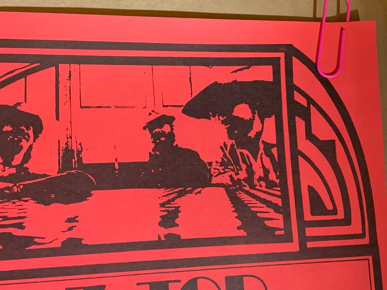 ZZ TOP ROBIN TROWER 1975 SAN BERNADINO, CALIFORNIA ROCK CONCERT POSTER -NICE! 3