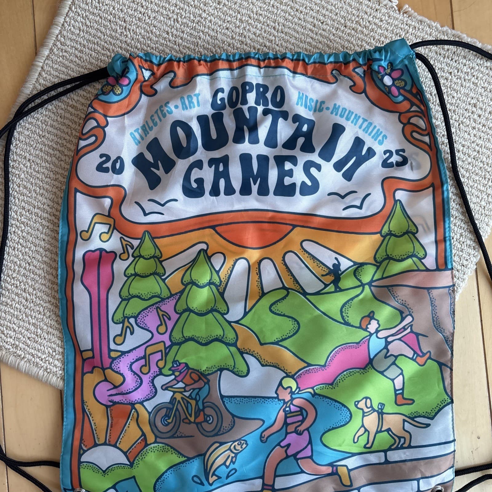 GoPro Mountain Games Pull String Bag Nylon Lightweight Vail Colorado 3