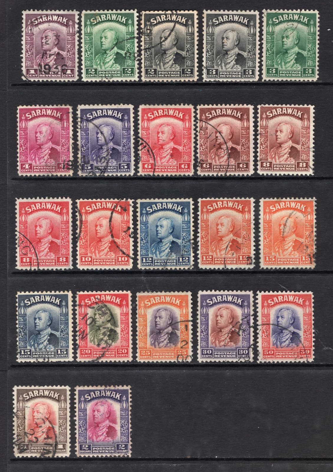 M18872 Sarawak 1934 SG106/21 - 1934 Definitives to $2.