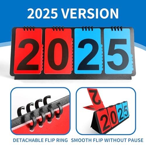 Manual Flip Scoreboard, Portable Multi-Sport Scoreboard Flipper with  3