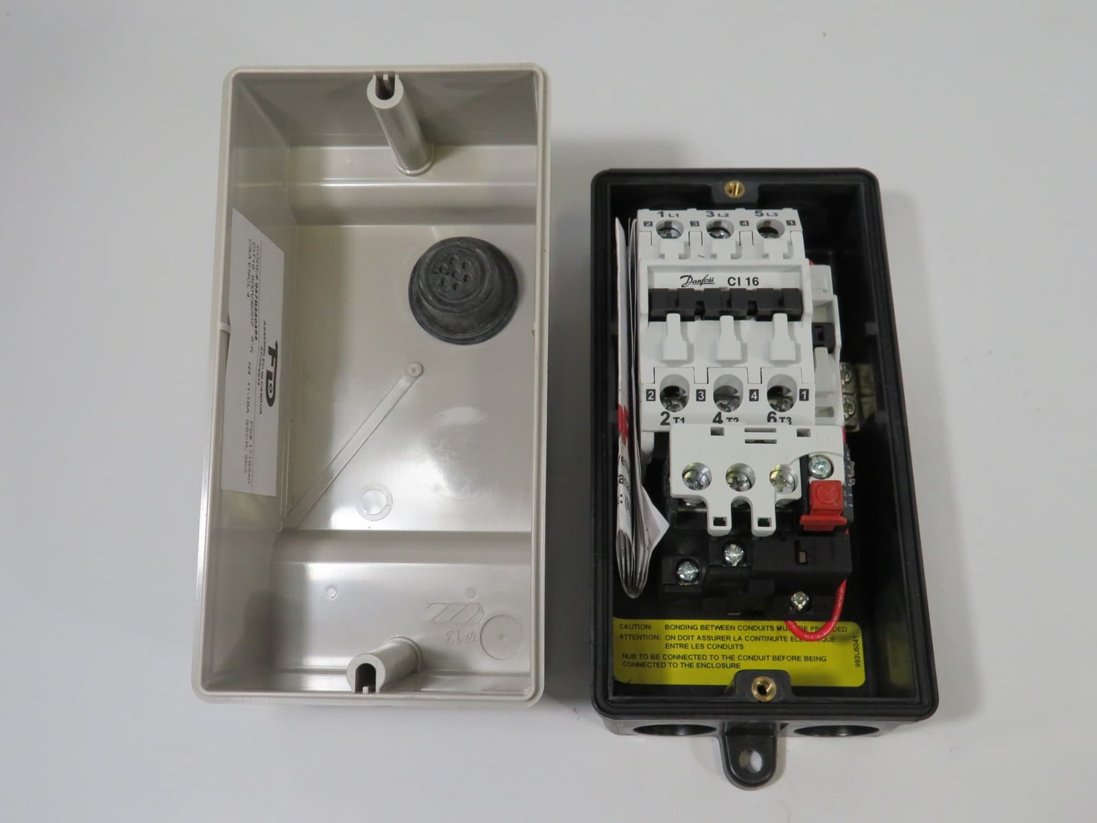 Flodraulic MS10-575-3 Magnetic Motor Starter NEMA 4 Enclosure w/ E-Stop NOP 3