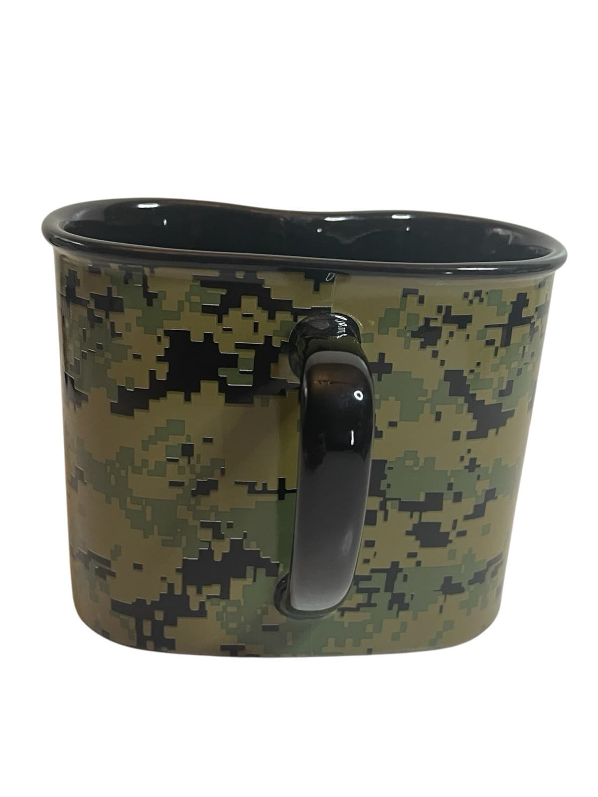 Official USMS Navy Military Marpat Camo Embossed Canteen Ceramic Mug 16 Oz 3