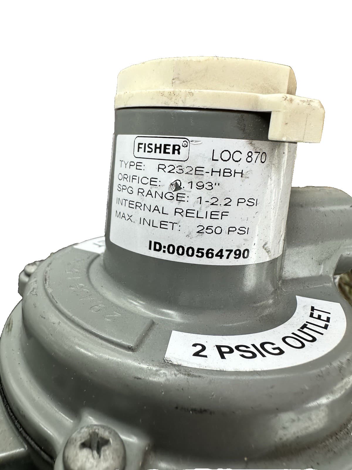 Fisher Type R232E-HBH Integral Two psig Service Regulator New 3