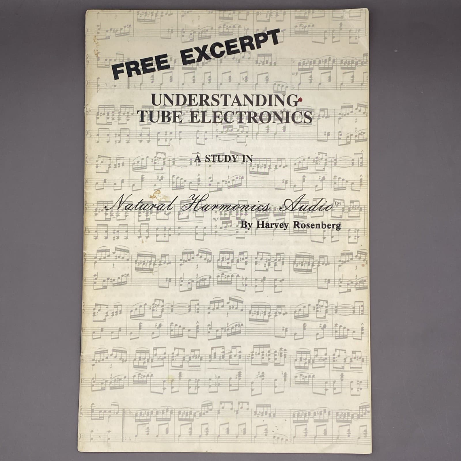 Understanding Tube Electronics A Study In Natural Harmonics Audio EXCERPT 1984