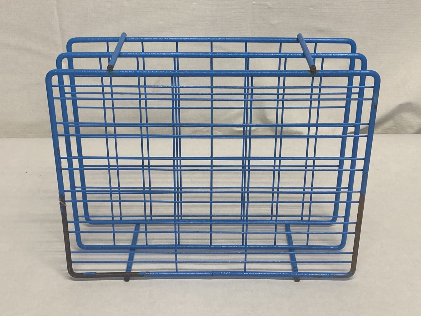 48-Place Blue Epoxy-Coated Wire Test Tube Rack for 25-30mm Tube 6x8 Array 11” B 6