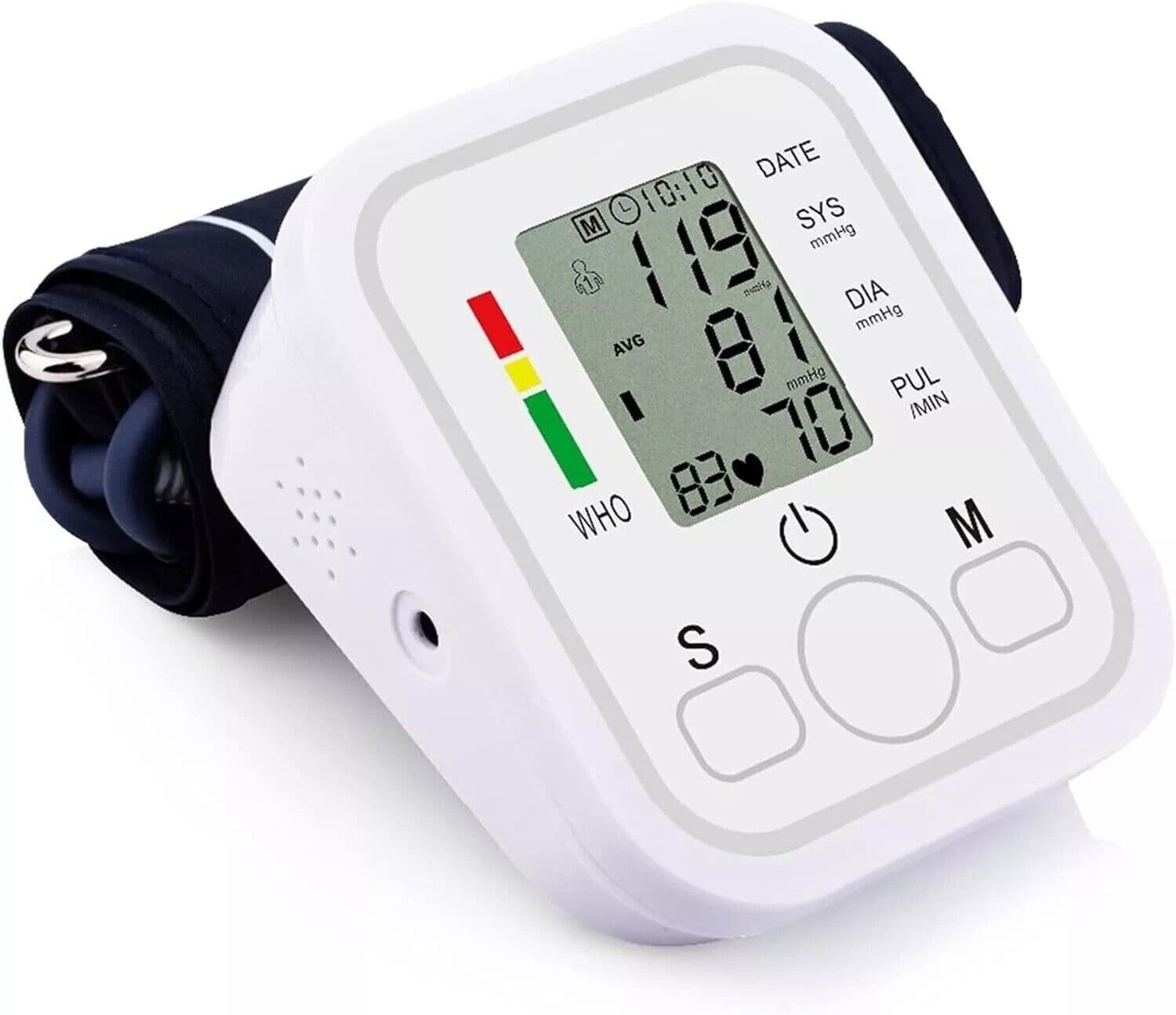 Digital Automatic Blood Pressure Monitor Upper Arm BP Machine Heart Rate USA