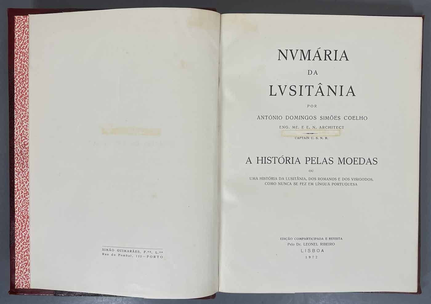 NUMARIA DA LUSITANIA by Simoes Coelho - 1972 - Ancient Roman Coins - Portuguese 4