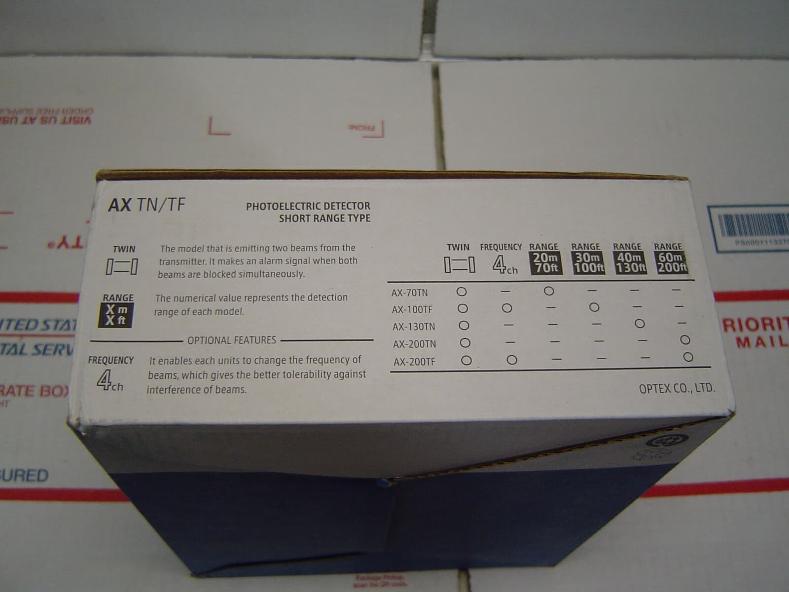 Optex Dual Beam Photoelectric Motion Detector Model AX-200TN(C) 6