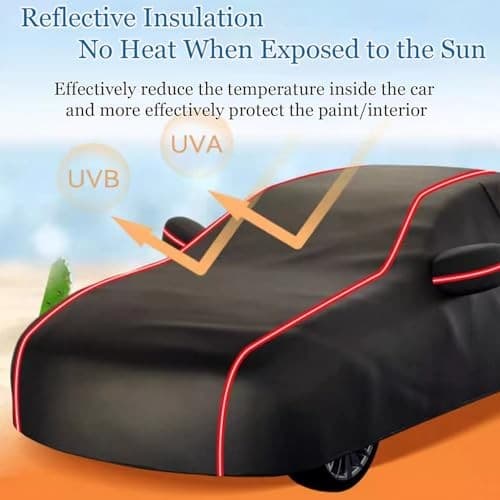 Outdoor Car Cover Compatible with Corvette Waterproof All Weather 210T C3 3