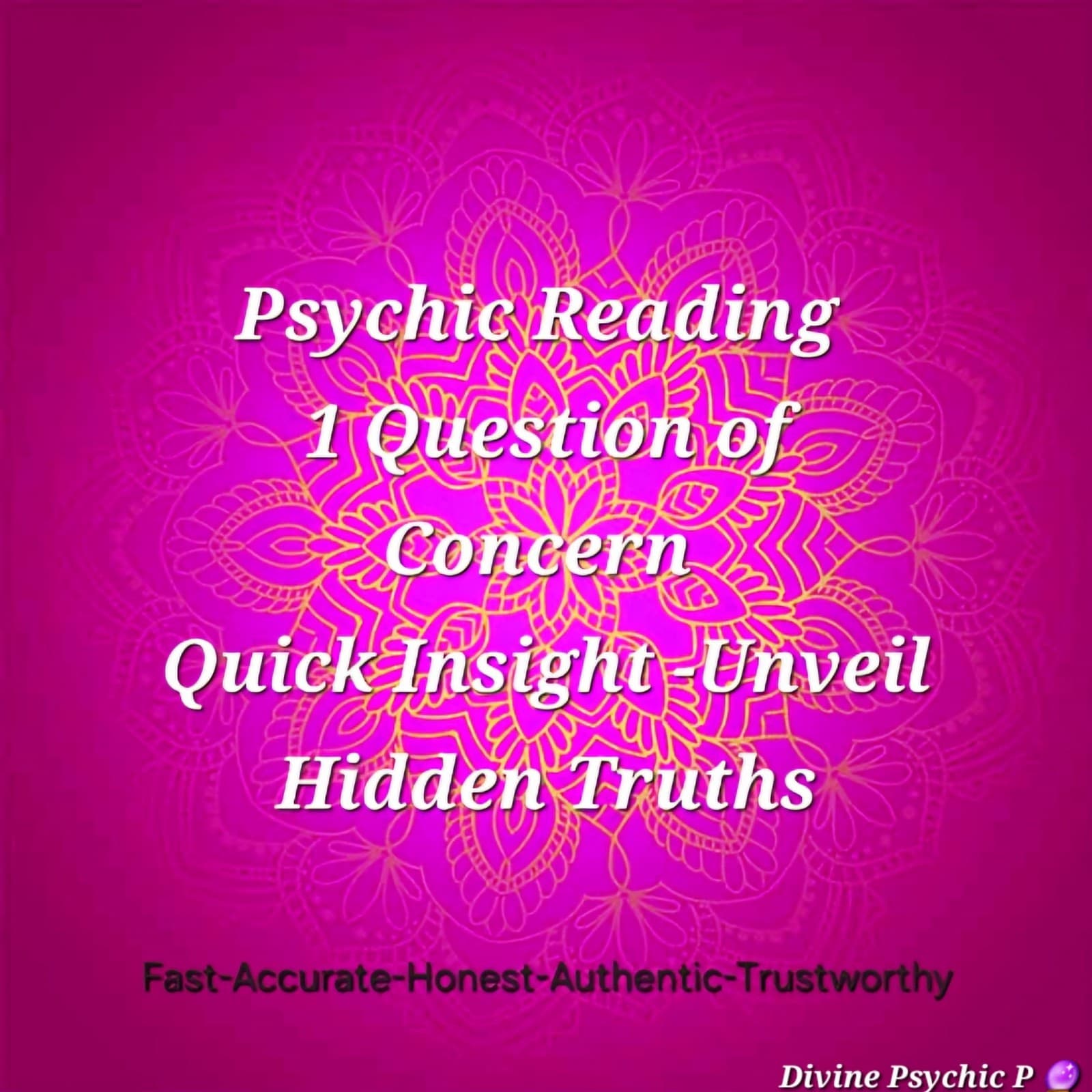 Psychic Reading,1 Question of Concern,Quick Insight Tarot Reading