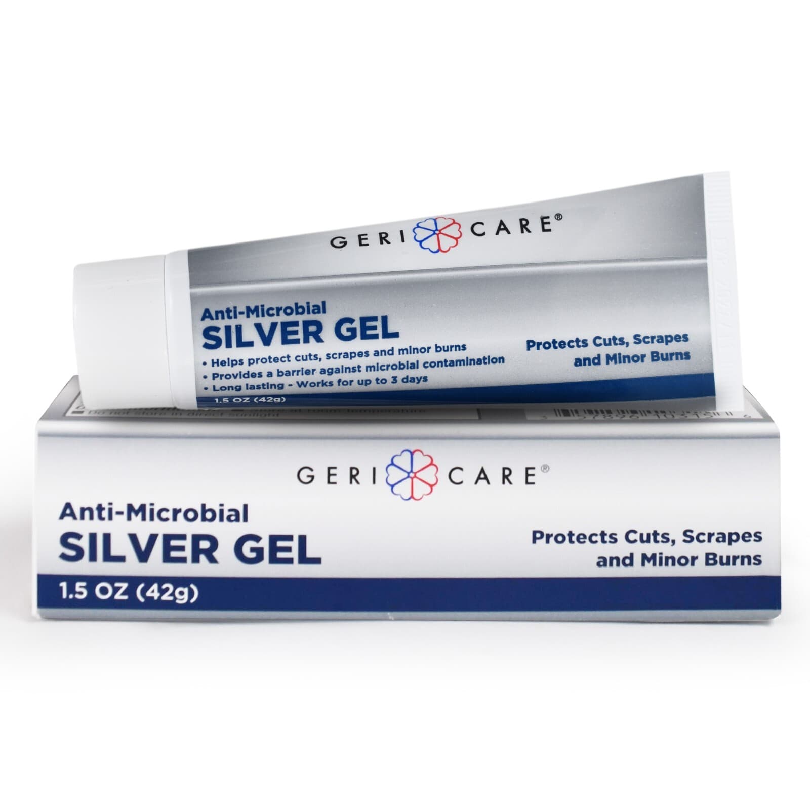 GeriCare Antimicrobial Colloidal Silver Gel Wound Care Cream 55PPM 1.5oz