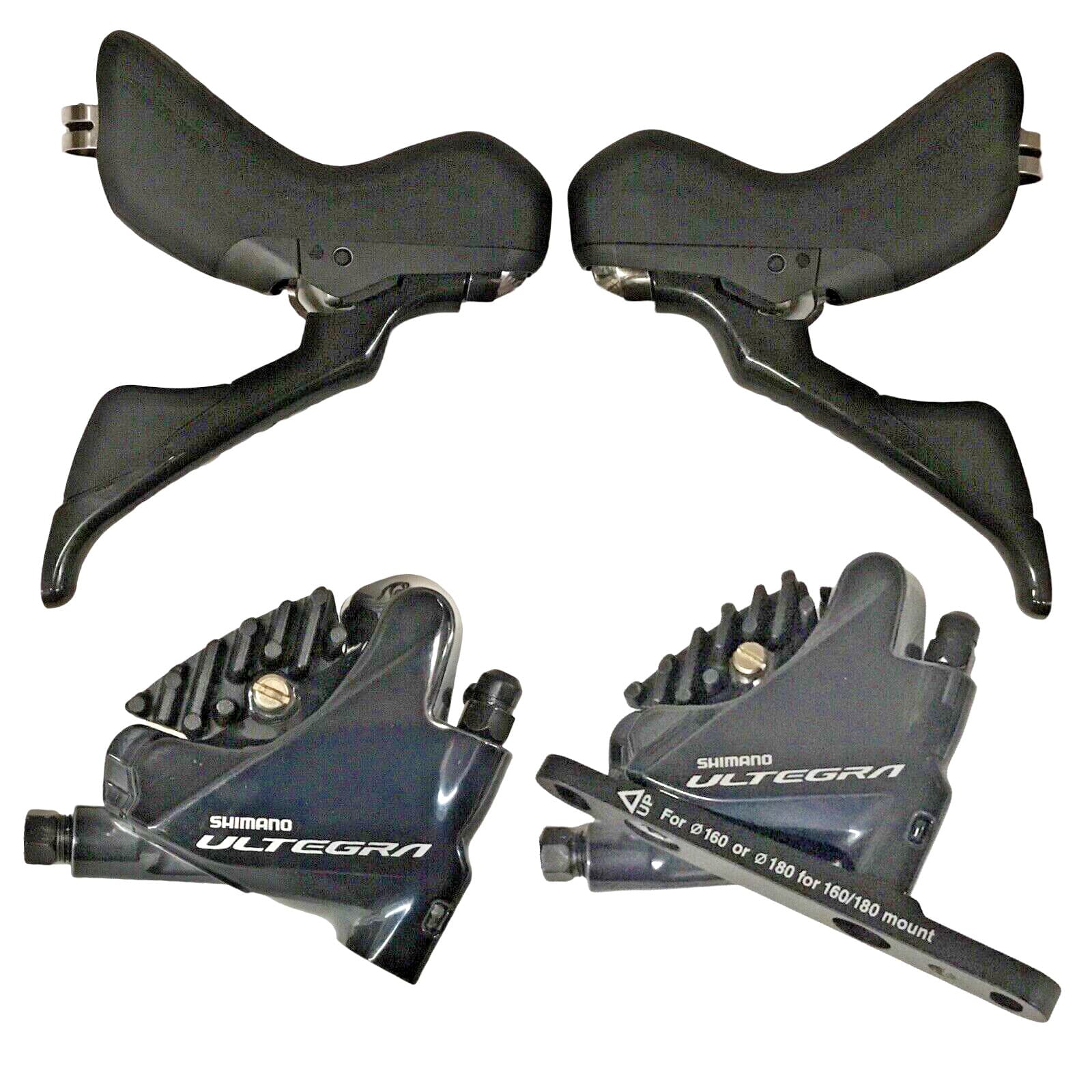 Shimano Ultegra 2x11 Disc Brake-Shift Levers, Calipers & Hoses ST-R8020 BR-R8070