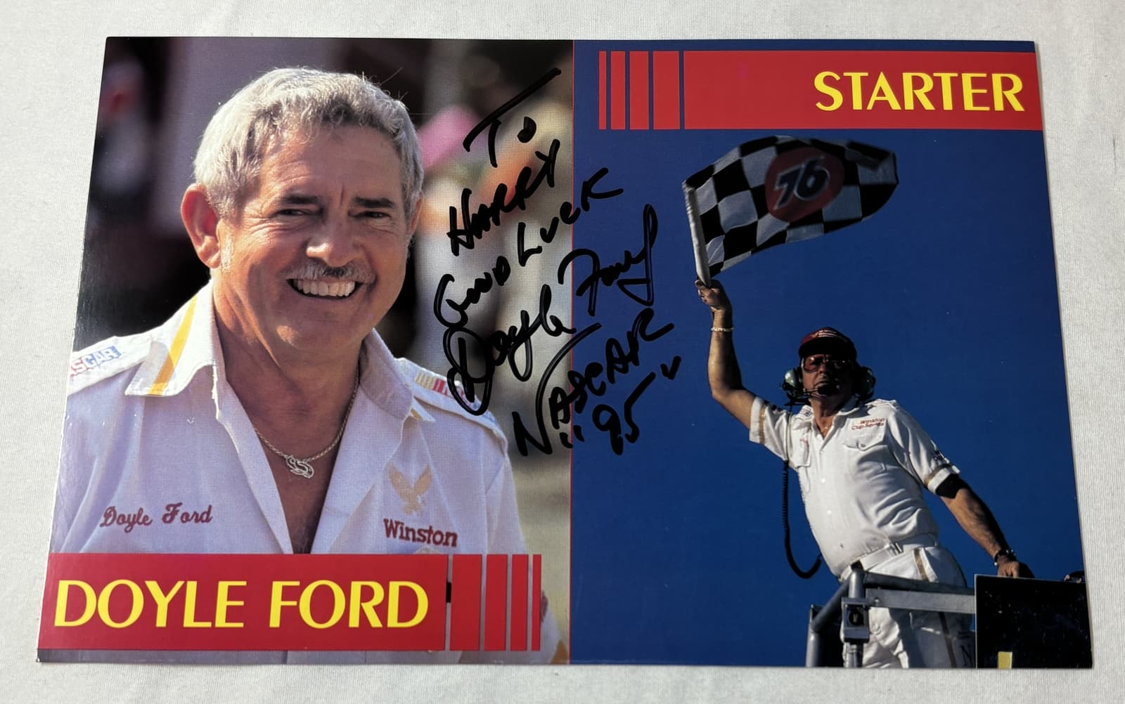 SIGNED 6x9 promo card ~ DOYLE FLOYD