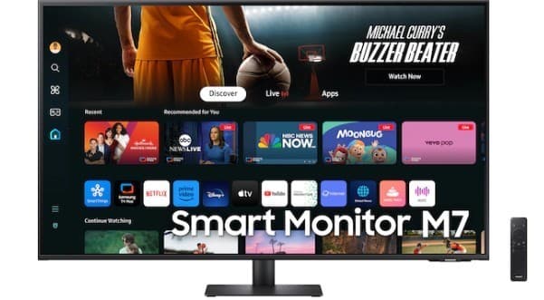 Samsung 43" Smart Monitor M7 (M70D) 4K UHD with Streaming TV, Speakers and USB-C
