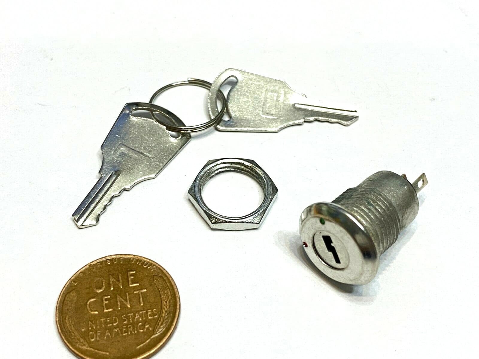 Key Switch OFF-ON Lock Metal Toggle Security KS-02 B10