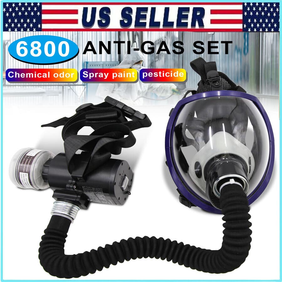 PAPR Respirator System: Powered Air Purifying Respirator Full Face Gas Mask 4